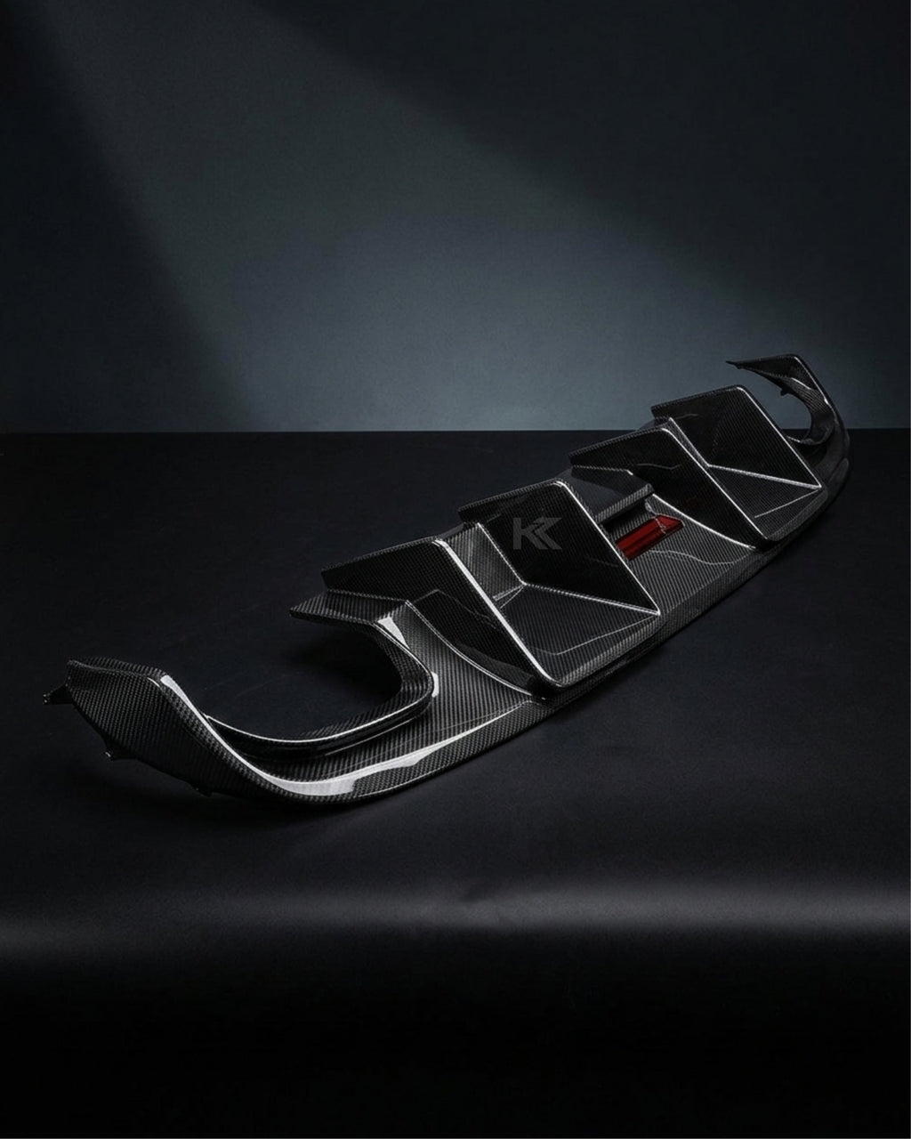 Audi A4 B8 S-Line / S4 Sedan Carbon Fiber Rear Bumper Lip With Brake Light 2008 - 2012
