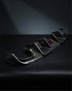 Audi A4 B8 S-Line / S4 Sedan Carbon Fiber Rear Bumper Lip With Brake Light 2008 - 2012