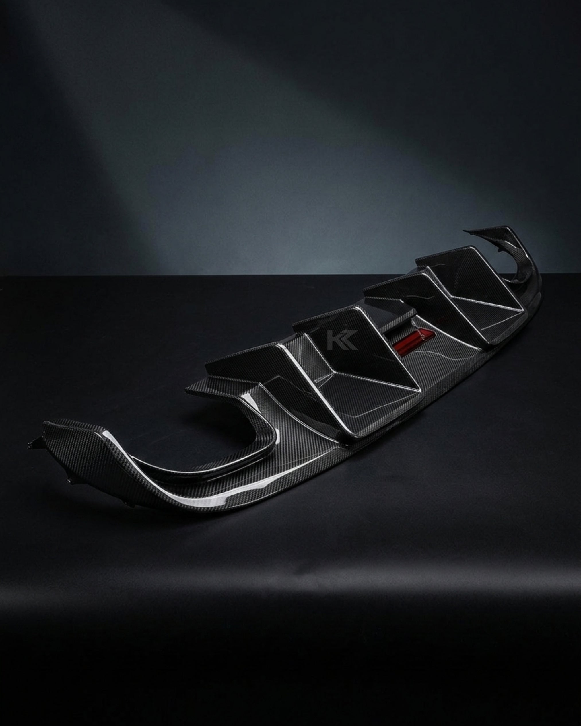 Audi A4 B8 S-Line / S4 Sedan Carbon Fiber Rear Bumper Lip With Brake Light 2008 - 2012