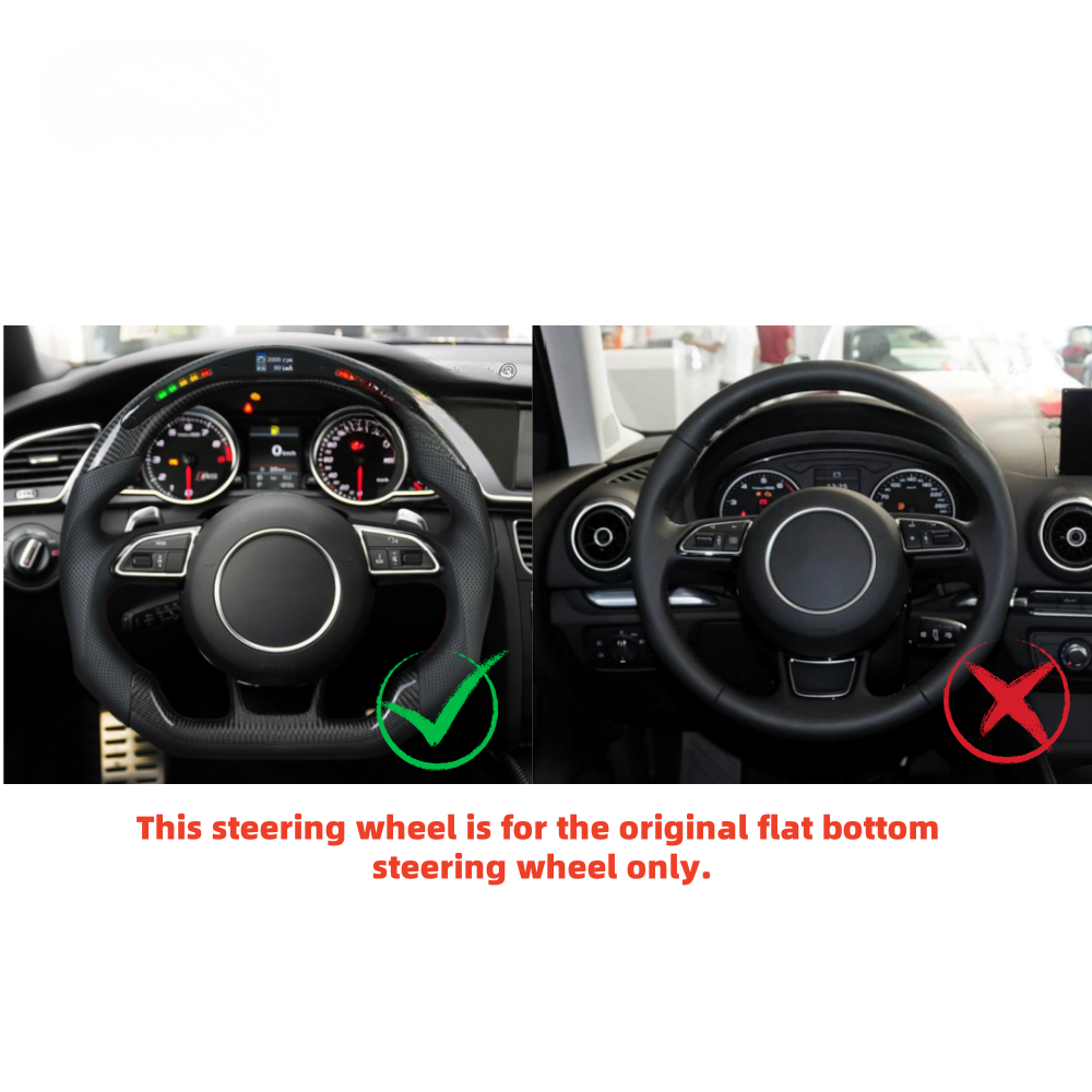 LED Carbon Fiber Steering Wheel for Audi RS / S Models 2012-2021