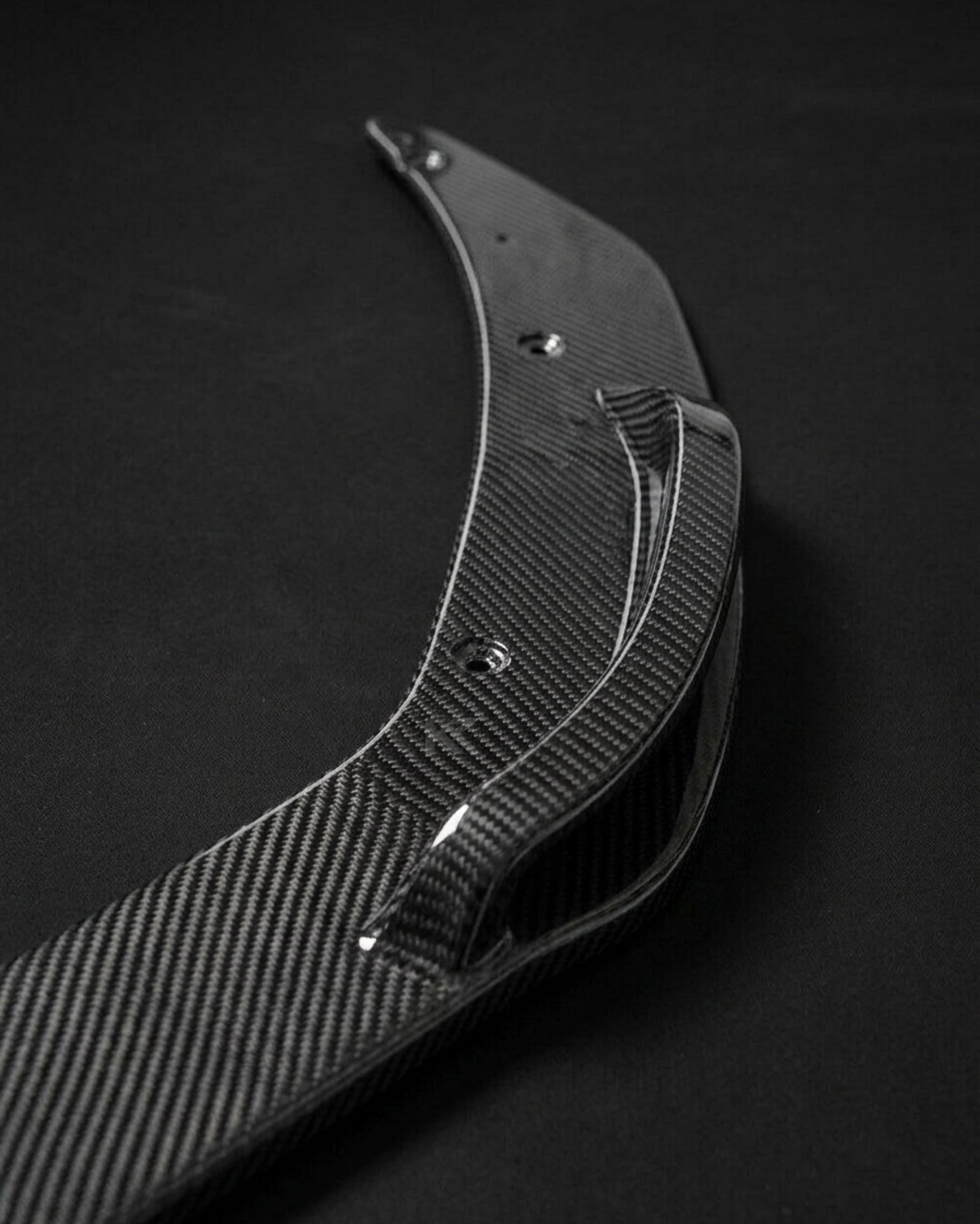Audi R8 V10 Coupe 4S Gen 2 Carbon Fiber Custom-Style Front Bumper Lip Splitter Set 2016 - 2018