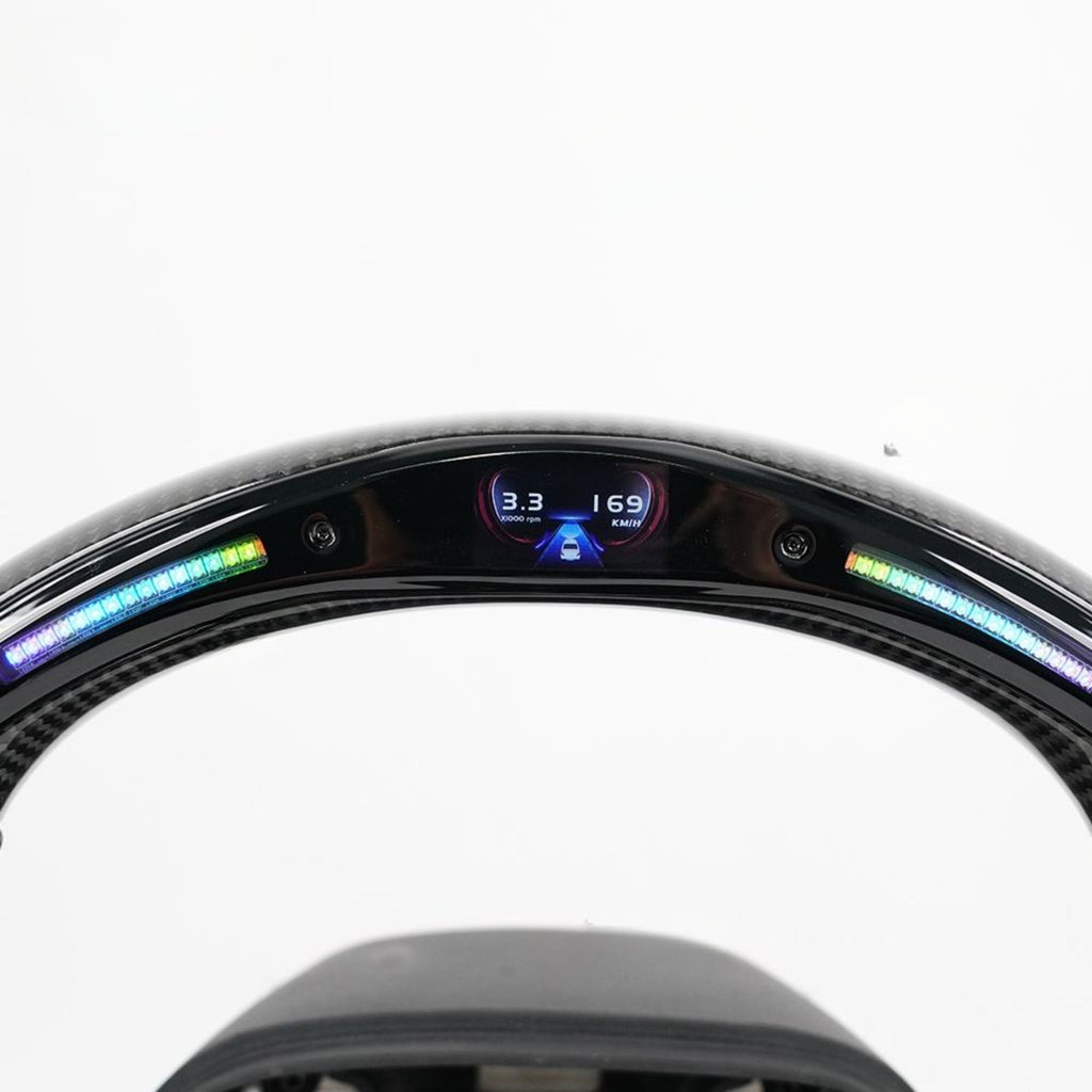 Smart LED Carbon Fiber Steering Wheel for Dodge SRT Hellcat 2015+