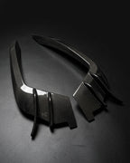 Audi A6 C7 S-Line / S6 Sedan Carbon Fiber A-Style Front Bumper Canard Fins 2015 - 2018