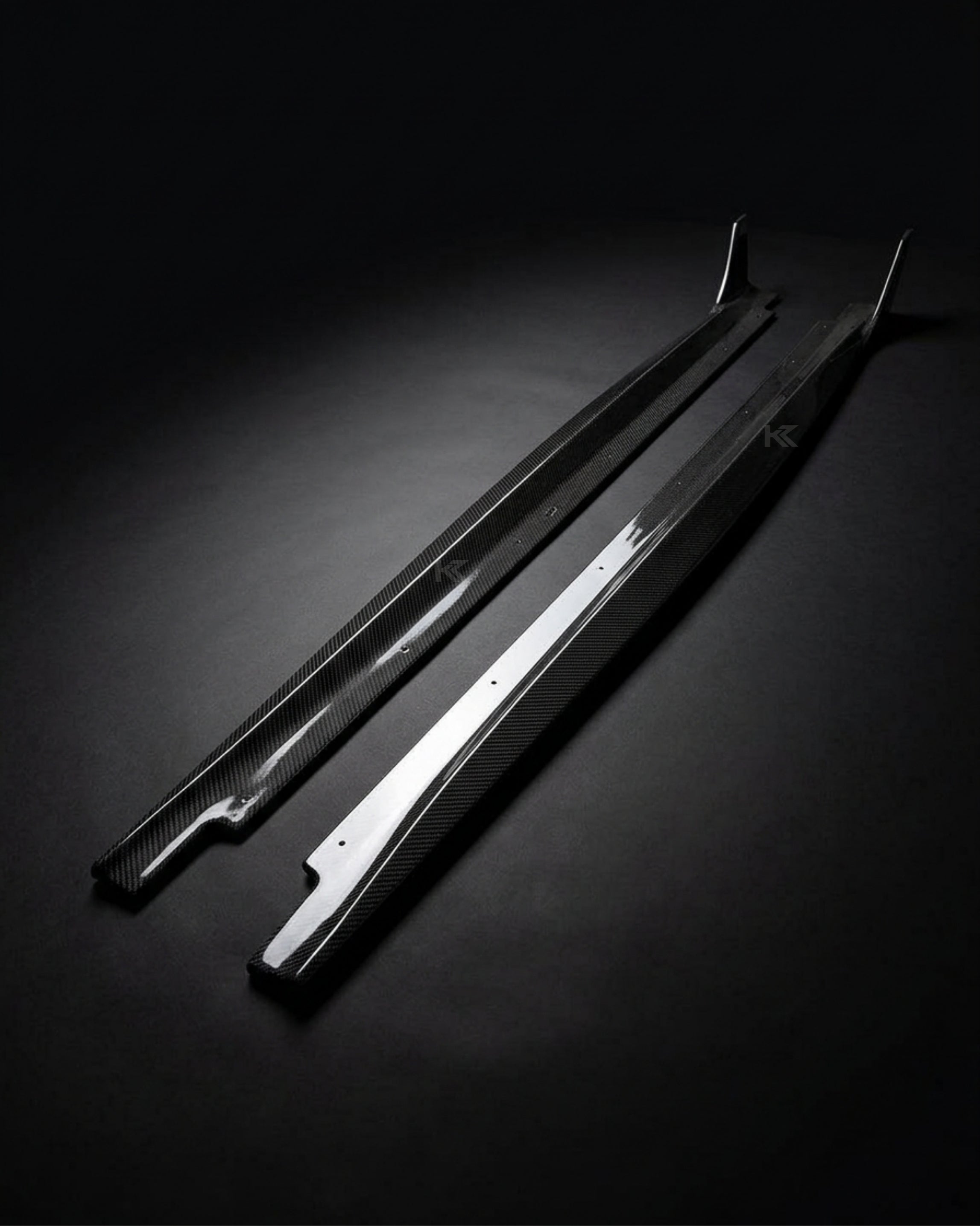 Audi A5 S-Line / S5 B9.5 Carbon Fiber Side Skirt Extensions – Sportback (2020–2023)