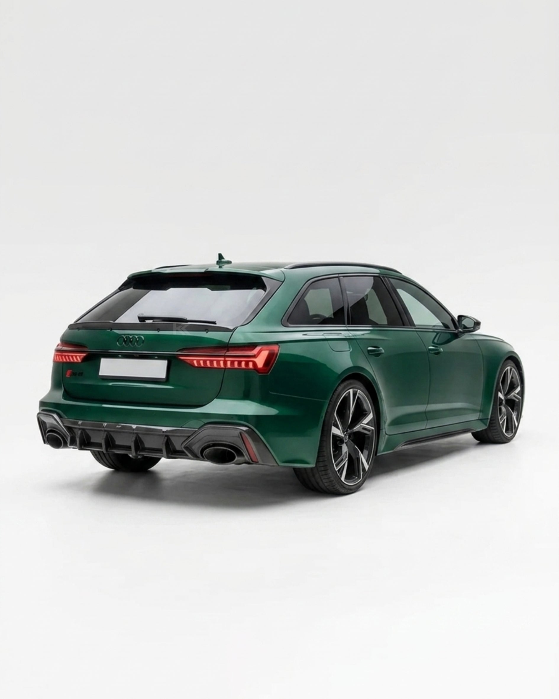 Audi RS6 C8 Avant Wagon Dry Carbon Fiber Roof Window Middle Spoiler 2019 - 2022