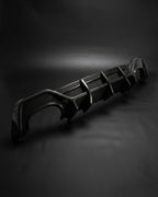 Audi RS7 C8 Sportback 4-Door Dry Carbon Fiber Rear Bumper Lip With Big Fins 2020 - 2021
