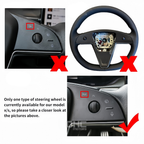 Heated Leather Yoke Steering Wheel for Tesla Model S / Model X 2021-2025