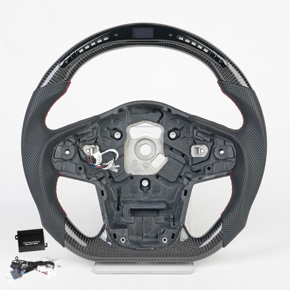 LED Real Carbon Fiber Steering Wheel for Toyota GR Supra A90 MK5 2020+