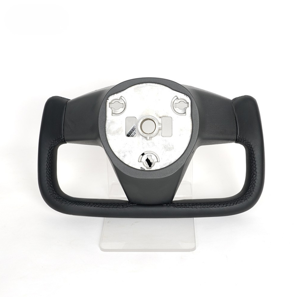 Leather Yoke Steering Wheel for Tesla Model 3/Y 2016-2022