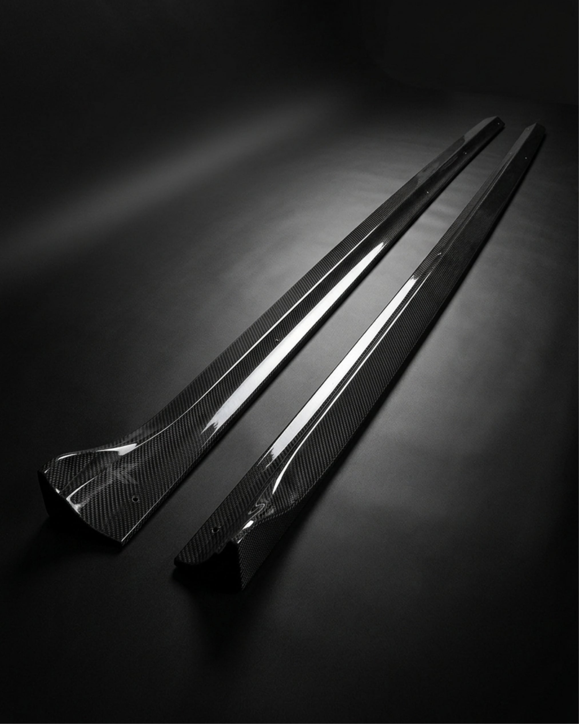 Audi A5 / S5 Coupe 2-Door Carbon Fiber Side Skirt Extensions 2008 - 2016