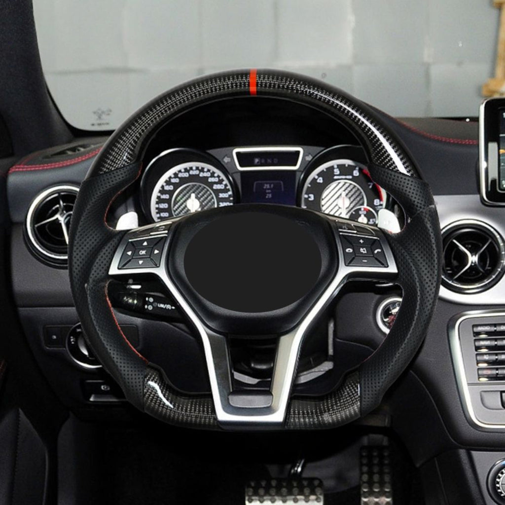 Carbon Fiber Steering Wheel for Mercedes AMG A C E Class