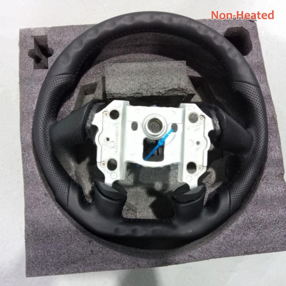 Full Leather Steering Wheel for Chevrolet Corvette C6 2005 4-Spoke with Red/Black Center Line (Non-Heated)