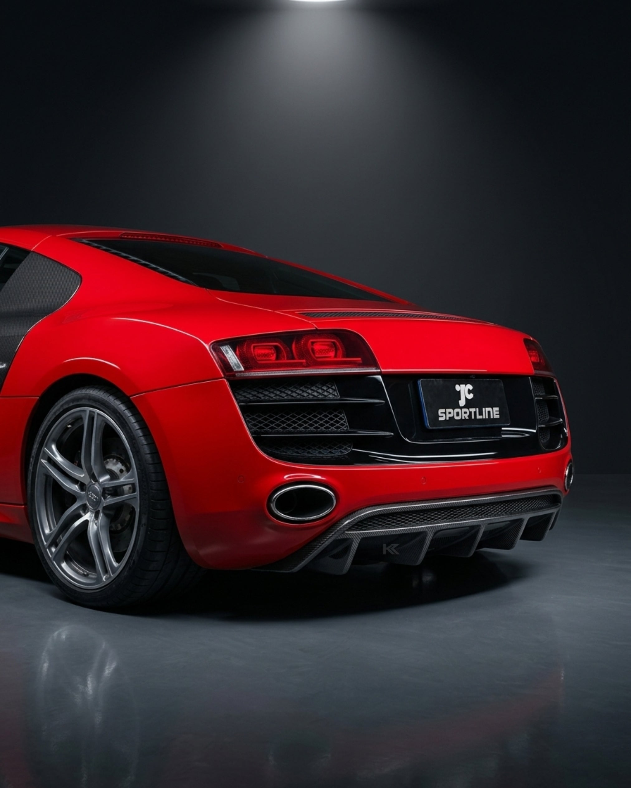Audi R8 GT V8 / V10 Coupe 2-Door Carbon Fiber Rear Bumper Diffuser 2010 - 2015