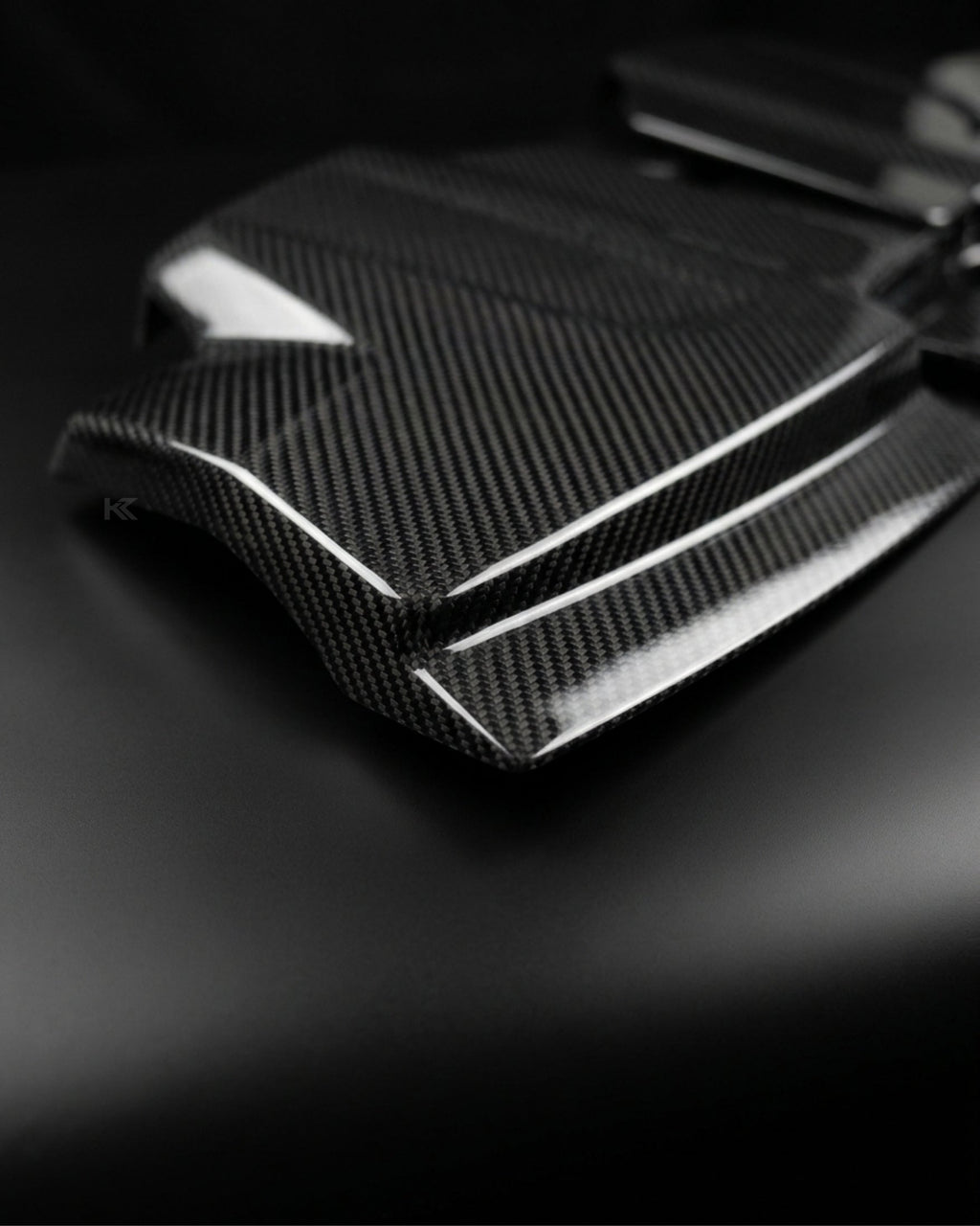Audi R8 V10 4S Dry Carbon Fiber Engine Bay Cover Kit – 3 Piece Set (2017–2023)