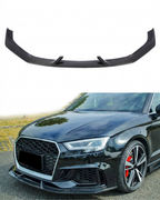 Audi RS3 8V Sedan (2017-2019) Carbon Fiber Front Lip – Facelift RS3 Bumper Front Lip
