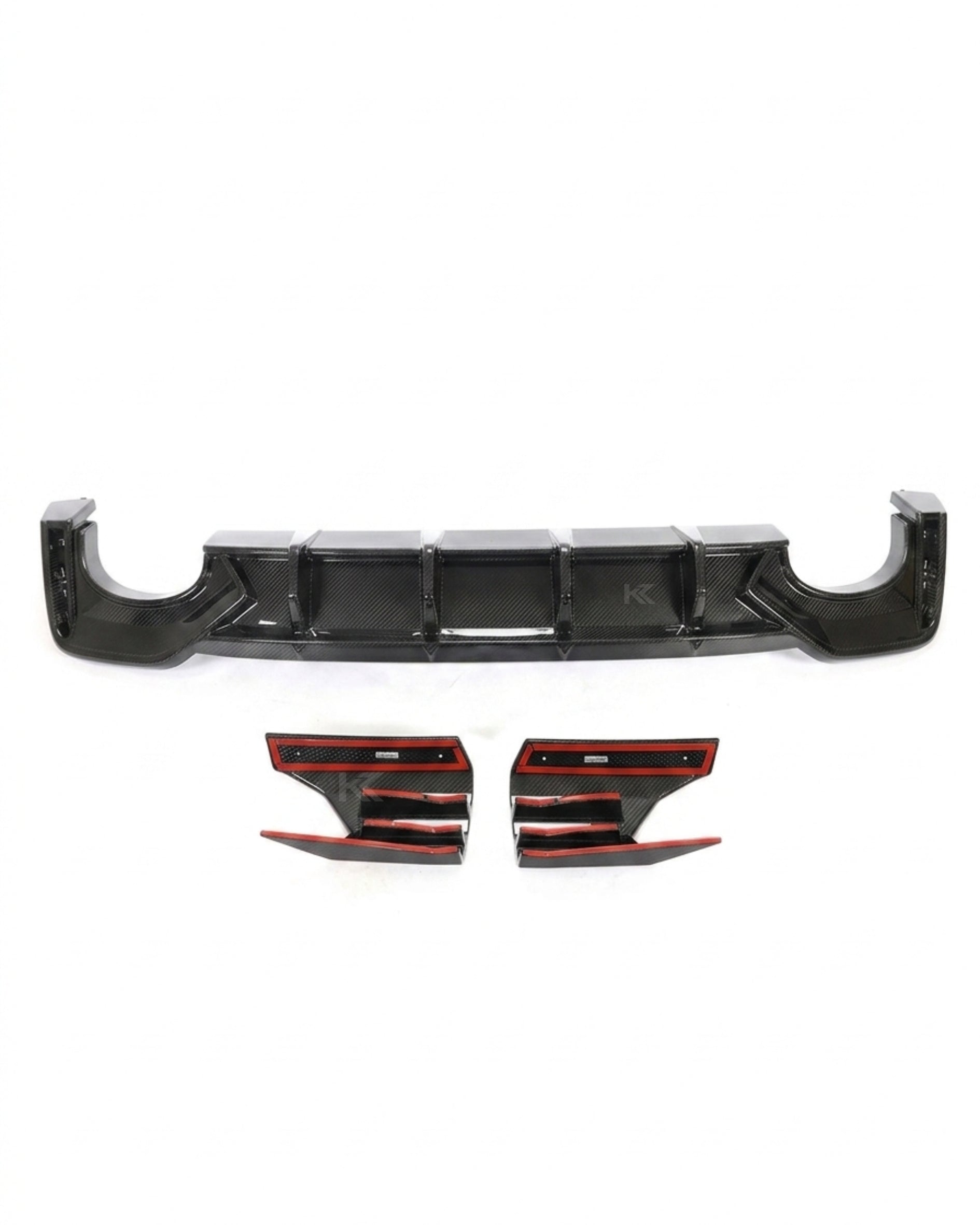 Audi RS6 / A6 C8 Avant Wagon Dry Carbon Fiber JC Design Rear Bumper Diffuser 2019 - 2021