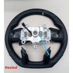 Black Full Leather Heated Steering Wheel for Ram 1500 & TRX 2019-2024