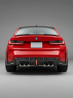 BMW 3 Series G80 M3 G82 G83 M4 Carbon Fiber Rear Diffuser with LED Lights (2019 - 2024)