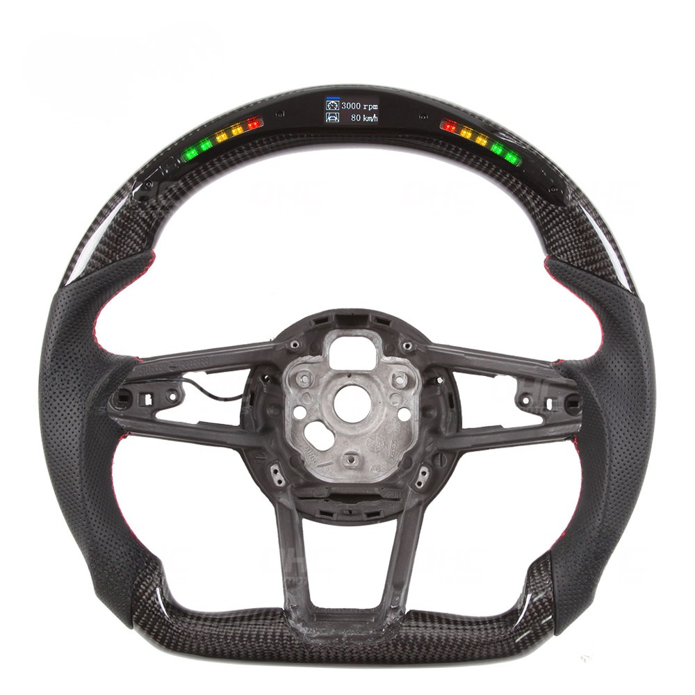 Audi R8 TT TTS LED RPM Carbon Fiber Steering Wheel 2018-2021