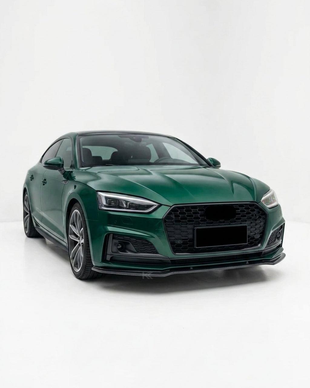 Audi A5 / S5 B9 Carbon Fiber Front Lip – M-Style Splitter (2017–2019 Coupe & Sportback)