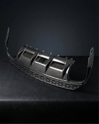 Audi A3 8V S-Line Sedan Carbon Fiber Gloss Black Rear Bumper Diffuser Lip 2016