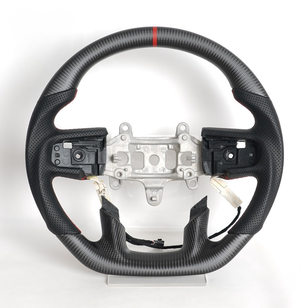 Matte Carbon Fiber Heated Steering Wheel for Ram 1500 & Ram TRX 2019–2024