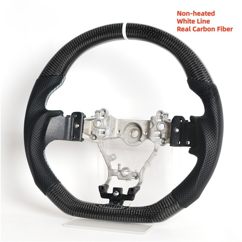 LED Real Carbon Fiber Steering Wheel for Subaru WRX STI S209 2015-2021