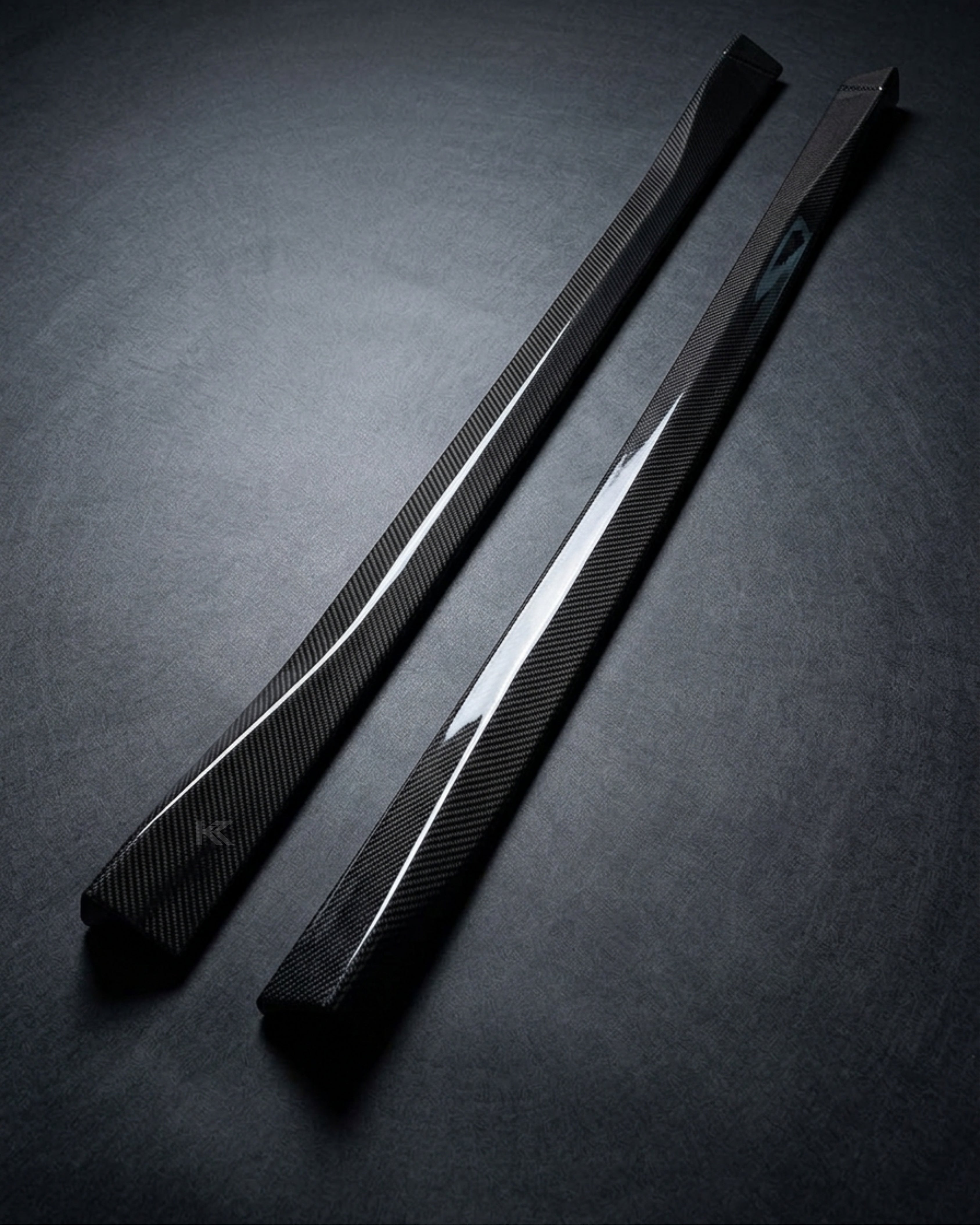 Carbon Fiber Side Skirt Extensions for VW Transporter T6 / Multivan / Caravelle (2015–2020)