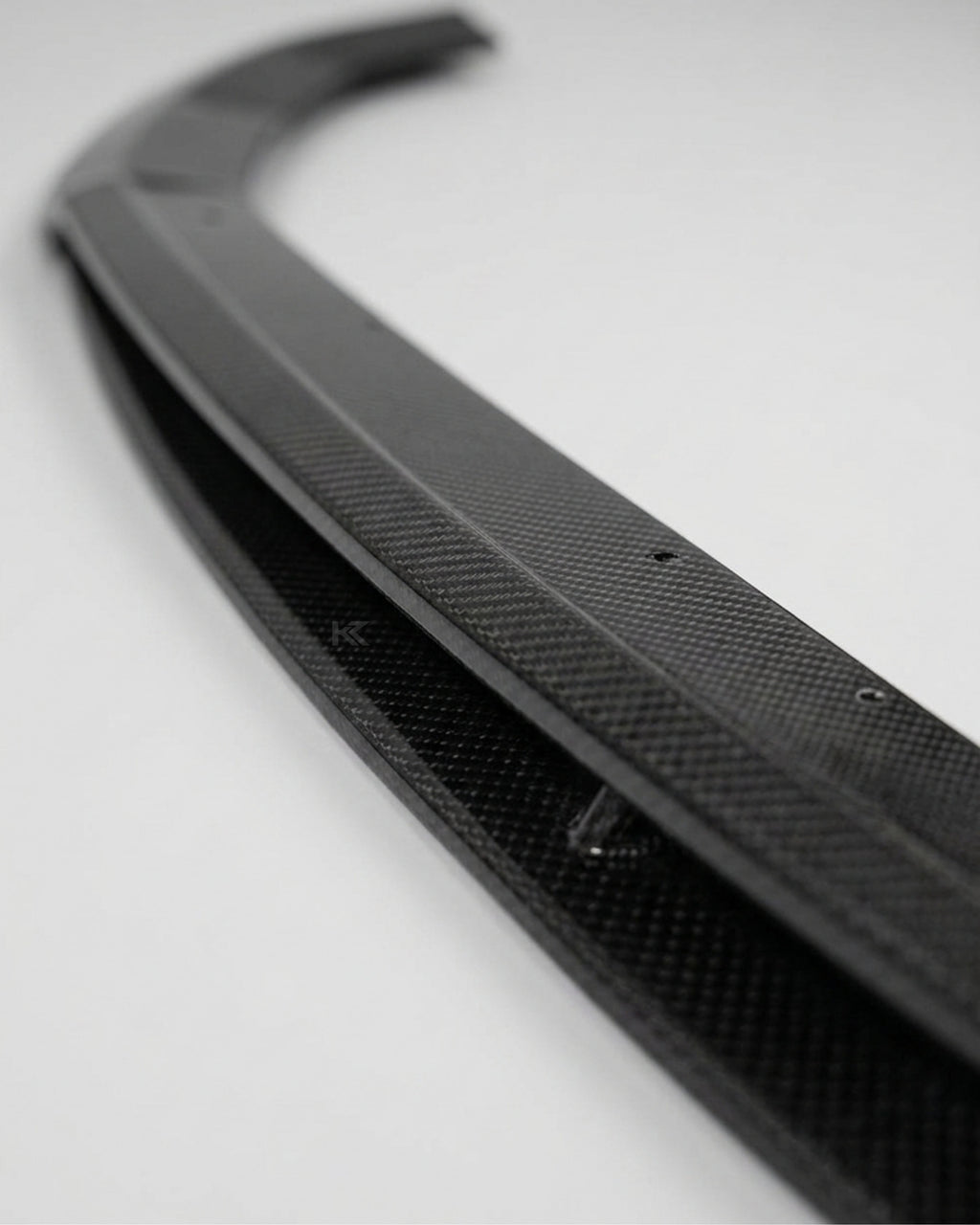 VW Transporter T6 Carbon Fiber Front Lip Extension – Gloss Black (2015–2020)