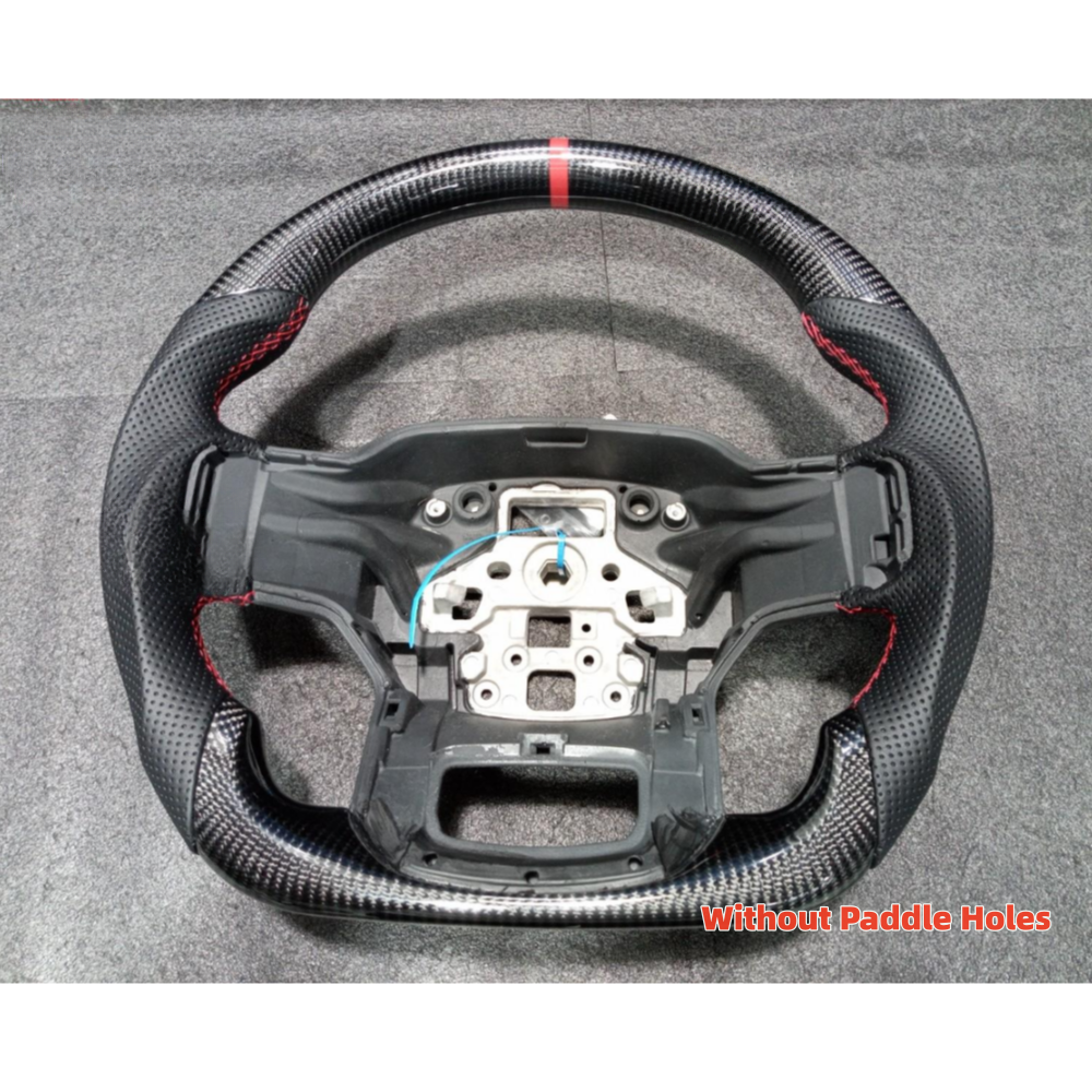 Carbon Fiber Steering Wheel for Ford F-150 Raptor 2021-2023