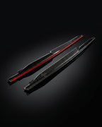 Audi R8 V10 Coupe 4S Gen 2 Facelift Prepreg Dry Carbon Fiber Side Skirts Extensions 2019 - 2023
