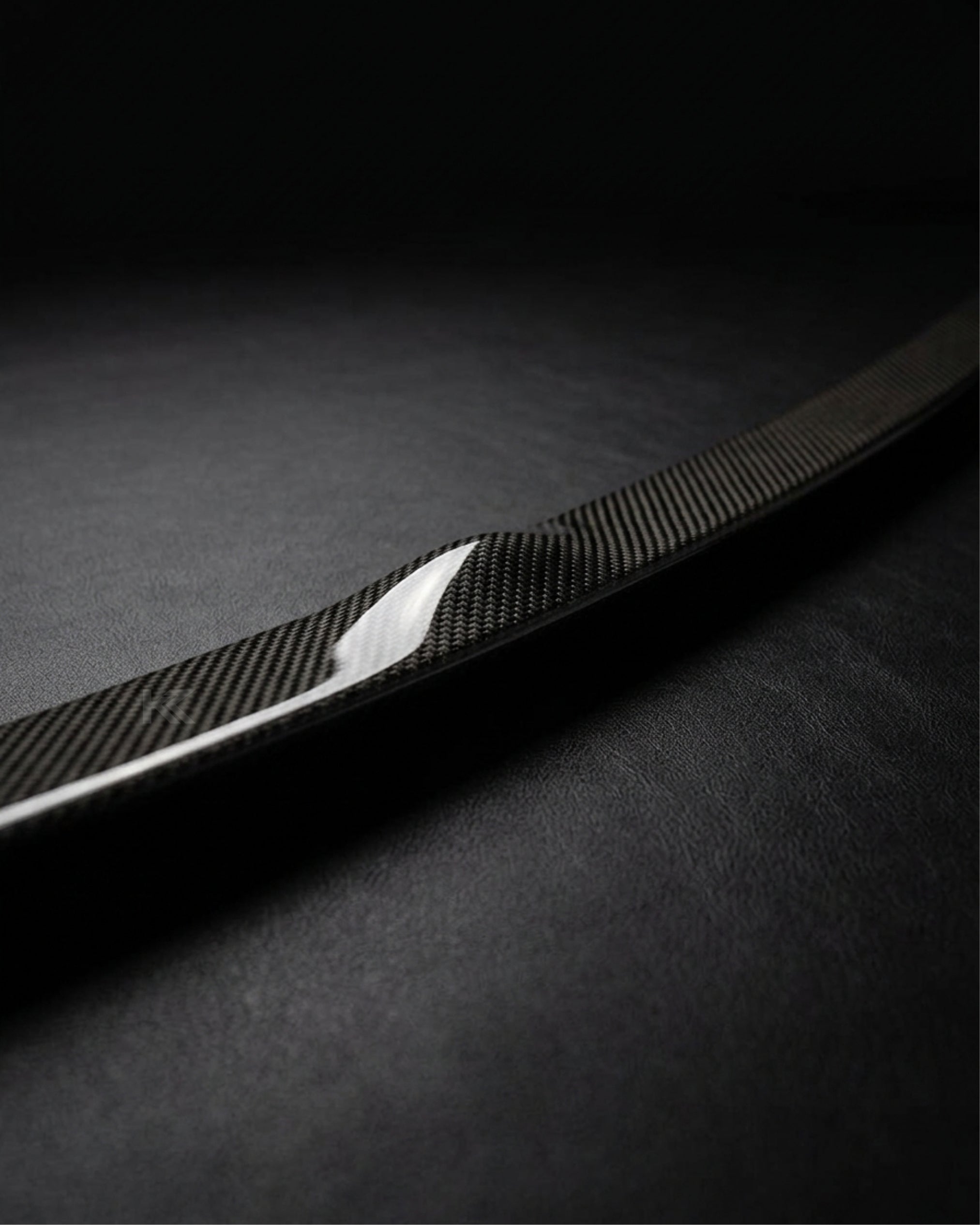 Audi A4 B9 Quattro S-Line / S4 Sedan Carbon Fiber M Design Rear Trunk Spoiler 2017 - 2023