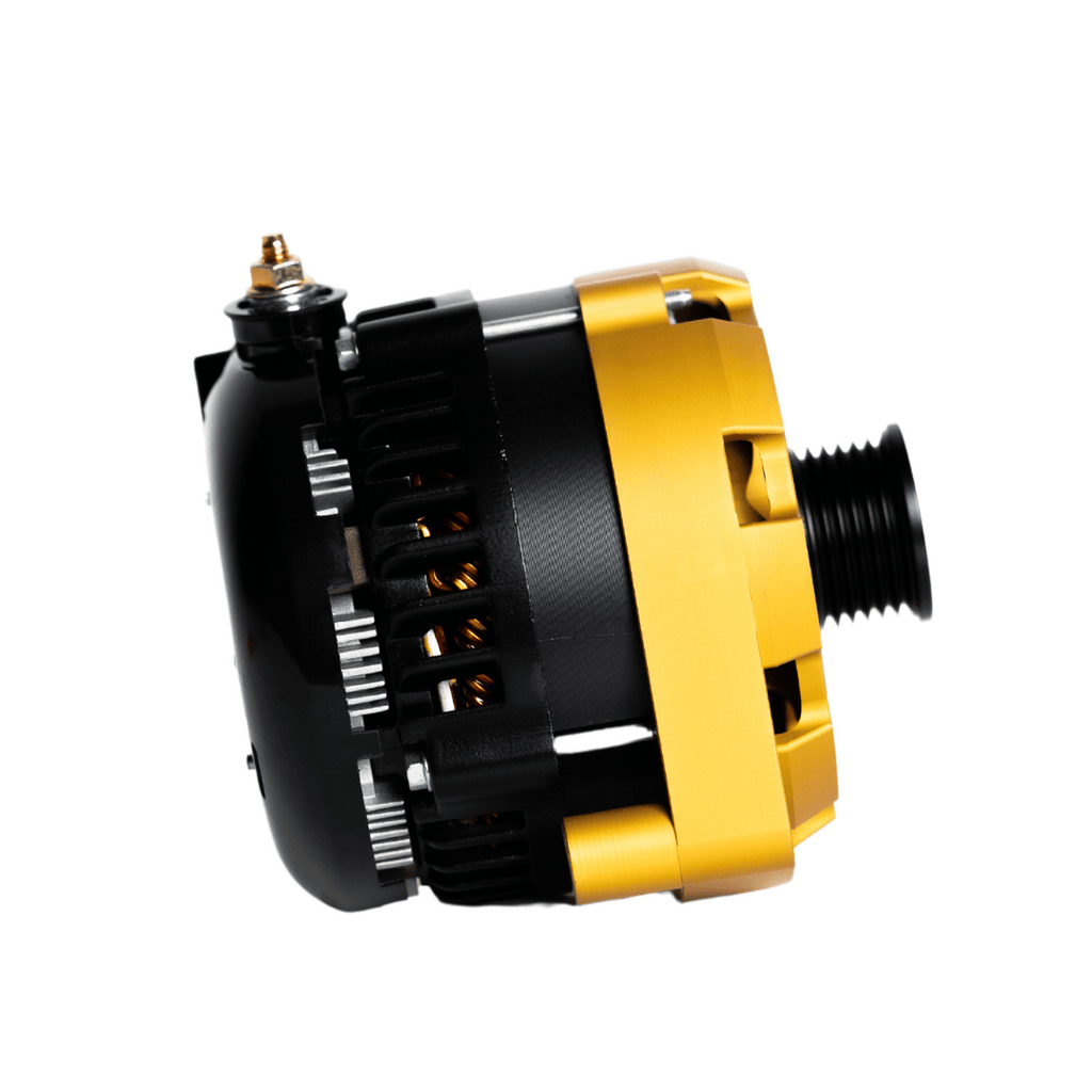 1996-2024 GM Billet High Output Alternator (Gold) by JS Alternators