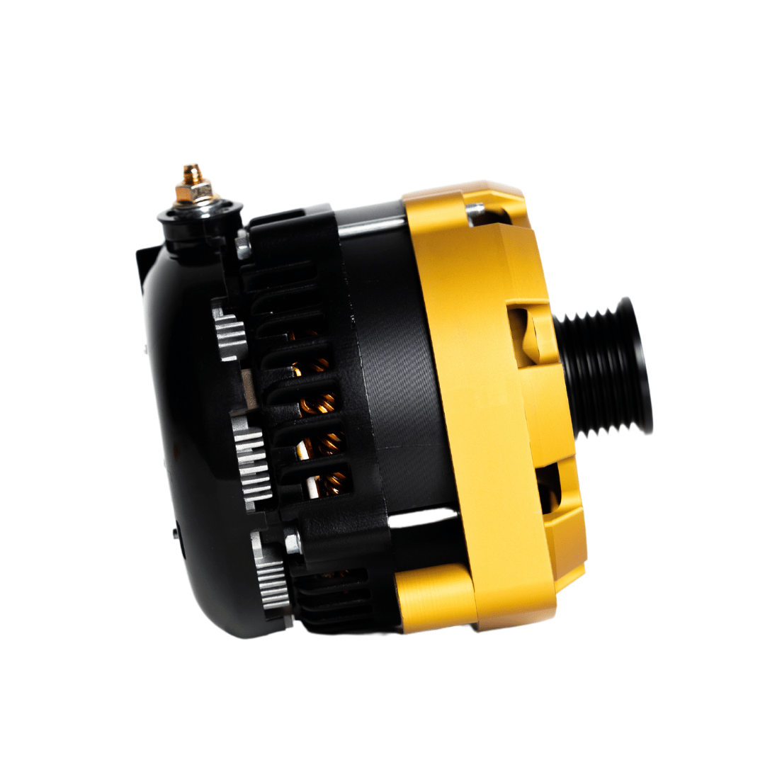 1996-2024 GM Billet High Output Alternator (Gold) by JS Alternators