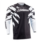 Answer 26 LE Syncron Rizz Vented Jersey Black/White/Cyan Youth - XL