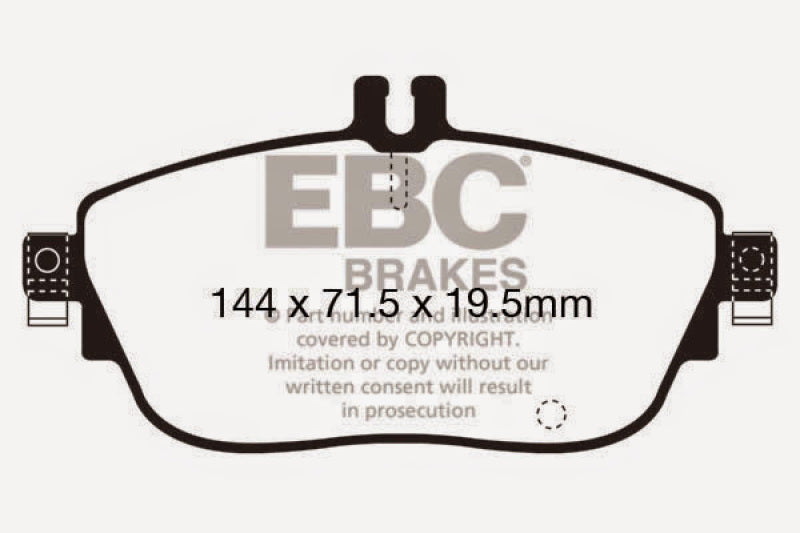 EBC 13+ Mercedes-Benz CLA250 2.0 Turbo Ultimax2 Front Brake Pads