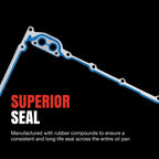 Fel-Pro Land Rover Discovery OS 30861 R Engine Oil Pan Gasket Set 17 Bolt Hole One Piece Gasket