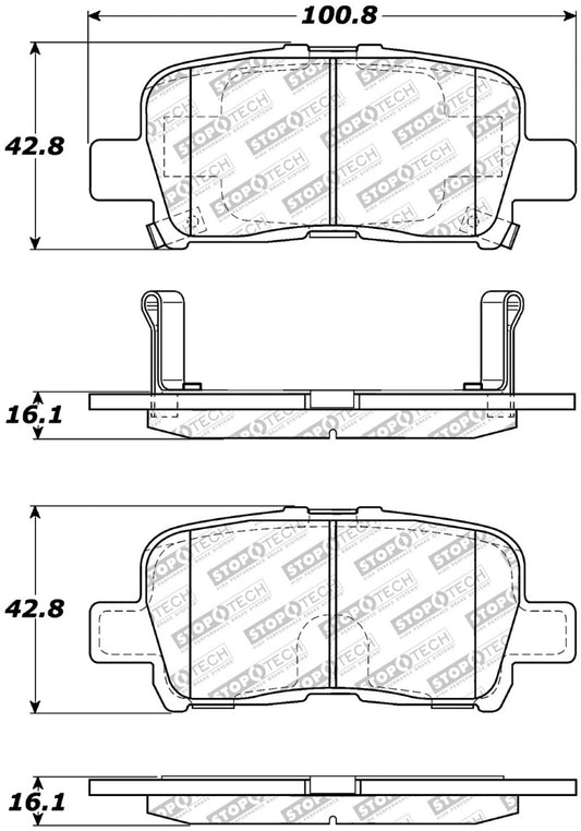 StopTech Street Select Brake Pads - Front