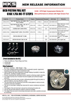 HKS 2023+ Toyota GR Corolla Piston Ring Set - T3 D88