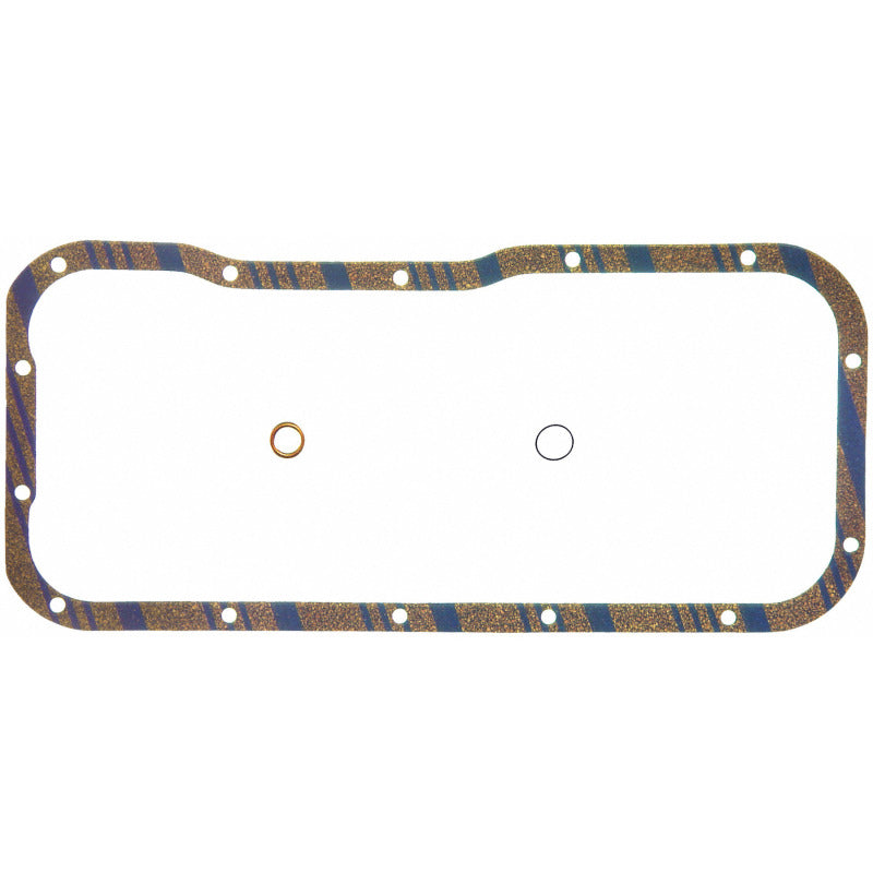 Fel-Pro Nissan Sentra OS 30619 C Engine Oil Pan Gasket Set Blue Stripe cork-rubber