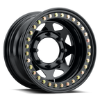 Raceline RT80 Rock 8 Spoke 15x8in / 8x165.1 BP / -19mm Offset / 130.81mm Bore - Gloss Black