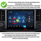 Putco 21-23 Ford F-150 60In Direct Fit Red Blade Kit Tailgate Bars w Factory LED Taillamps
