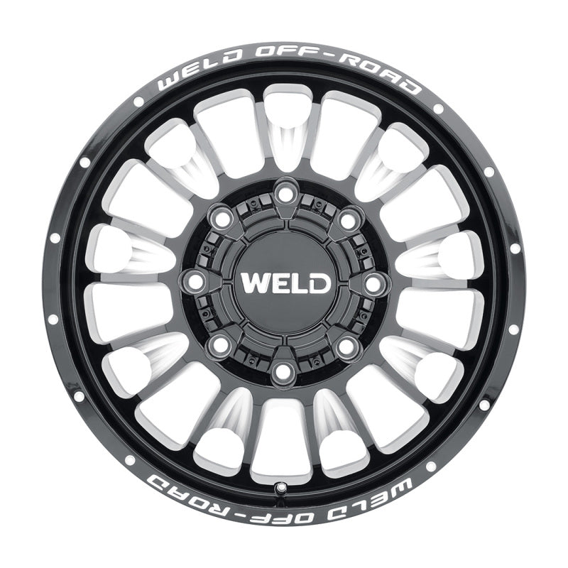 Weld Off-Road W121 20X8.25 Scorch Outer 8X200 ET-202 BS-3.17 Gloss Black MIL 142.2