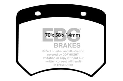 EBC 18+ Honda Accord EX Sedan 1.5T Ultimax Rear Brake Pads