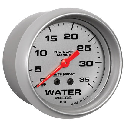 Autometer Ultra-Lite 2 5/8in Mechanical 35 PSI Water Pressure Gauge