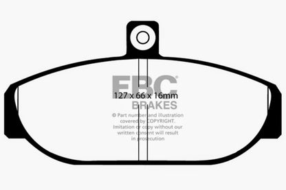 EBC 85-93 Volvo 740 2.1 (Girling) Ultimax2 Front Brake Pads