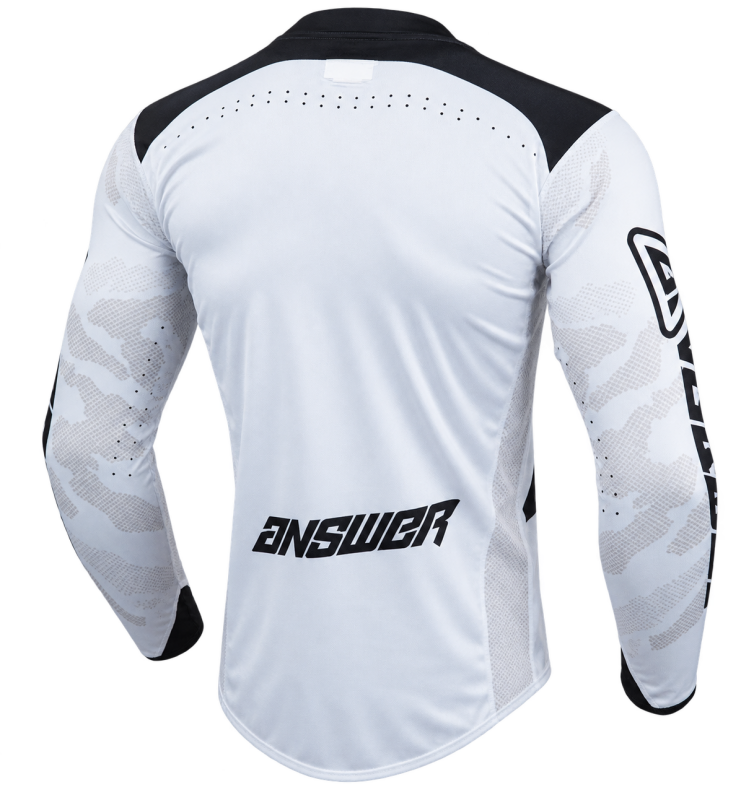 Answer LE Elite Camo Jersey Black/White Youth - Small