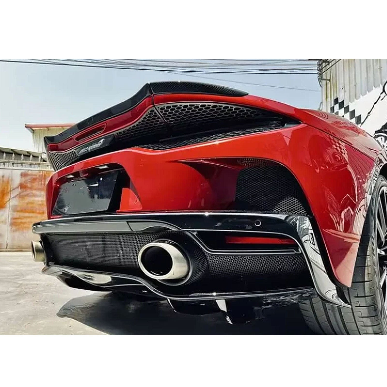 N Style Dry Carbon Fiber Rear Spoiler Wing for McLaren GT - Bull Boost Performance