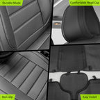 Universal Fit PU Leather Car Seat Covers Cushion Protector - 01 Style