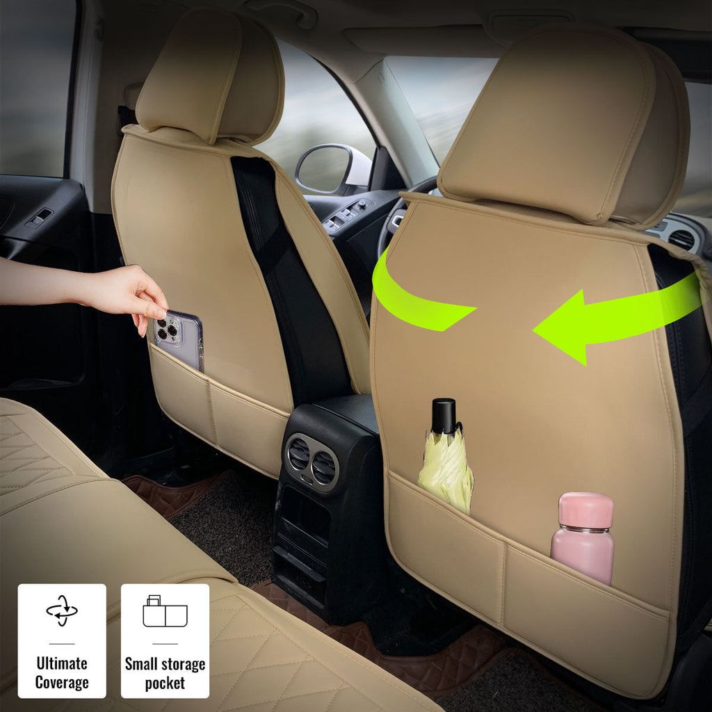 Universal Fit PU Leather Car Seat Covers Cushion Protector - 04 Style